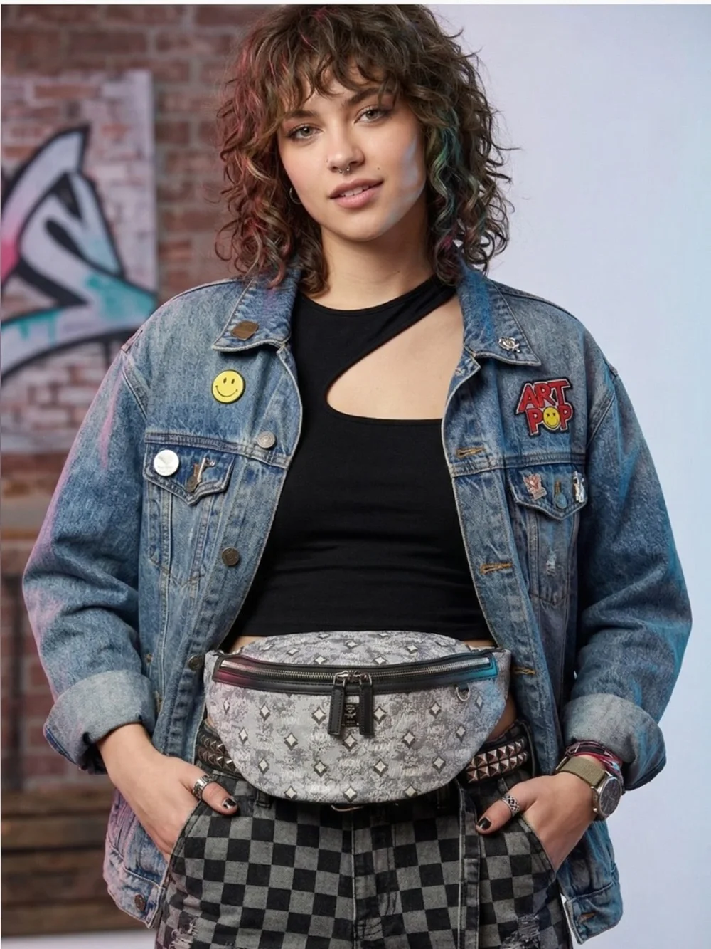 MCM Fursten Belt Bag In Denim Visetos NWT full inclusion - Picture 2 of 16